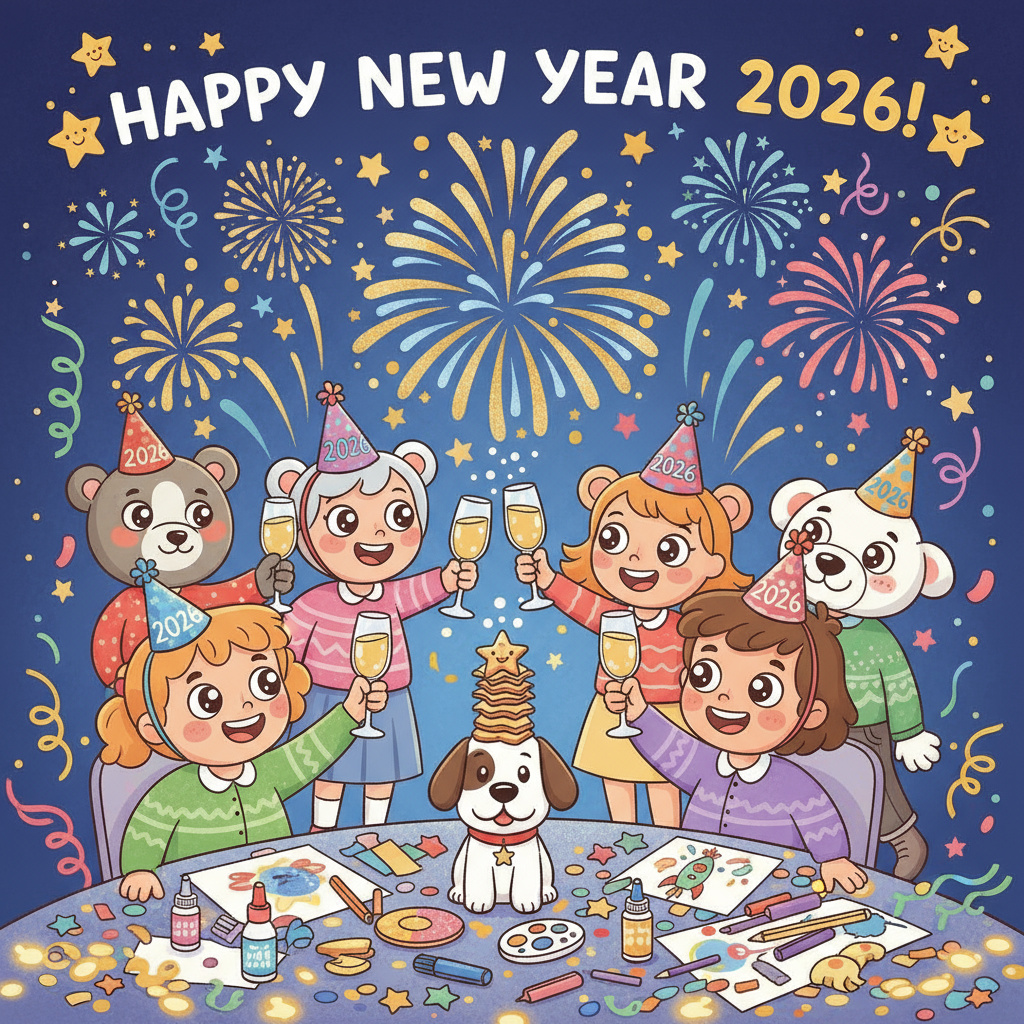 Holiday Learning & Craft Fun. New Year Printables for Kids